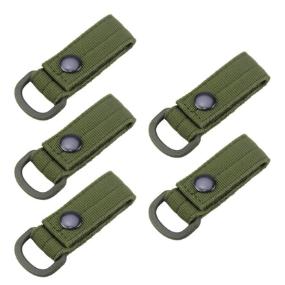 5pcs Carabiner Nylon Key Hook Webbing Buckle Hanging System Molle Belt Buckle Clip Hanging Camping Backpack Accessories