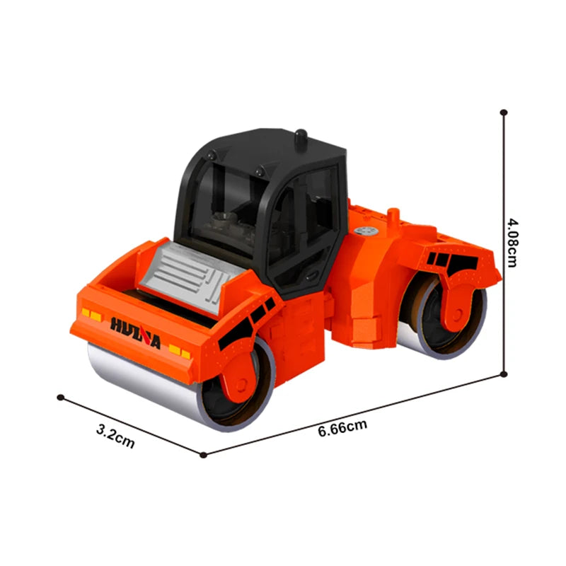 Huina 1/80 Alloy Excavator Truck Dumper Metal Engineering Car Model Toy Scale Cars Diecast Vehicle Toy Children Toys for Kids