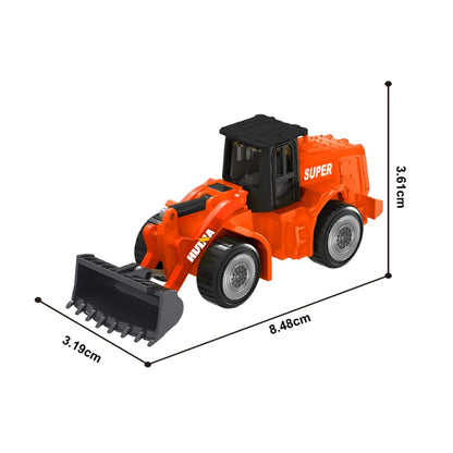 Huina 1/80 Alloy Excavator Truck Dumper Metal Engineering Car Model Toy Scale Cars Diecast Vehicle Toy Children Toys for Kids