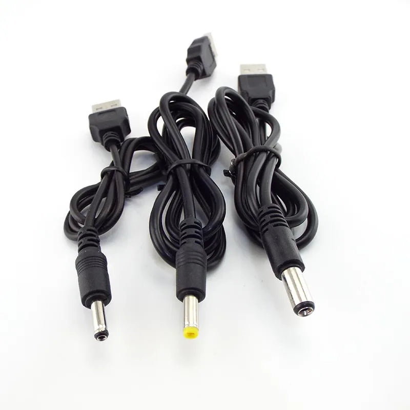 USB to DC 3.5*1.35mm 2.0*0.6mm 2.5*0.7mm 4.0*1.7mm 5.5*2.1mm 5.5*2.5mm Plug Jack DC 5V Power Extension Cable Connector