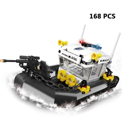 Special Forces SWAT Military Vehicle Car Police Station Bus Sets Building Blocks Kits Helicopters City Arms Truck Arrest Patrol