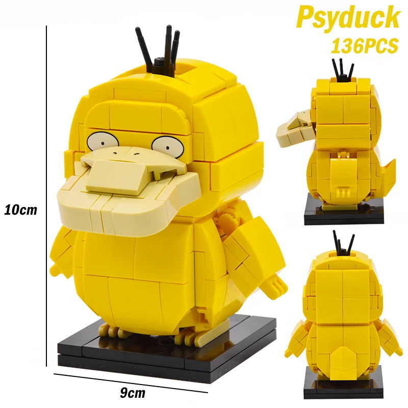 pokemon figures Pikachu cartoon brick pocket monster ball  monster brick set classic cartoon movie doll model children's toys