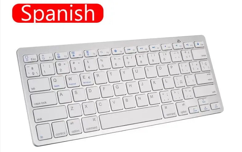 Wireless Bluetooth Keyboard Russian Spanish Korean French Arabic For Macbook Ipad Pro Moble Android Windows Phone Tablet Laptop