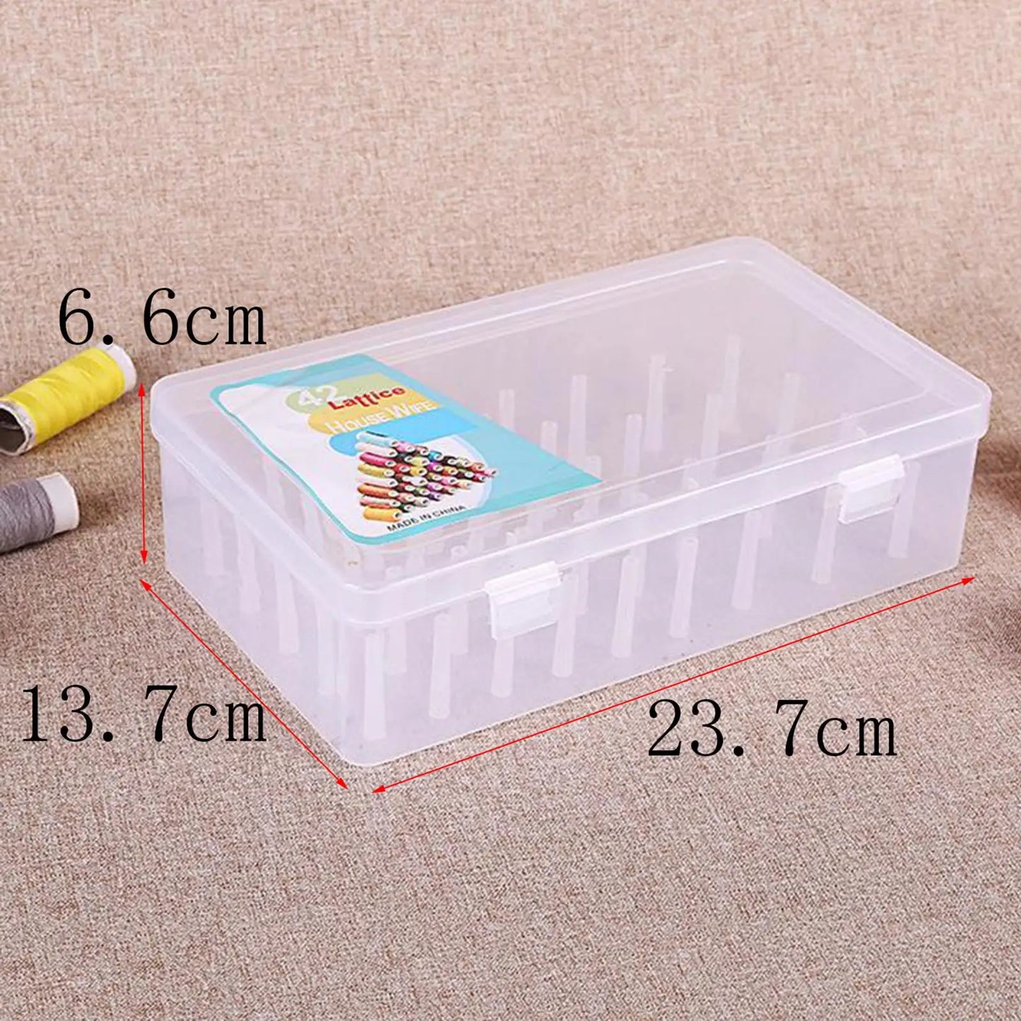 Empty Sew Crafting Embroidery Cross Stitch Threads Box Durable Professional Sewing Yarn Spools Containers Storage Case Holder