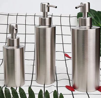 Liquid soap dispenser bottle gel bottle 304 stainless steel Lotion Pump Hand Soap Kitchen Bathroom Dispenser 250ml/350ml/550ml