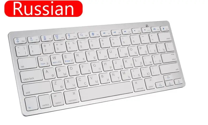 Wireless Bluetooth Keyboard Russian Spanish Korean French Arabic For Macbook Ipad Pro Moble Android Windows Phone Tablet Laptop