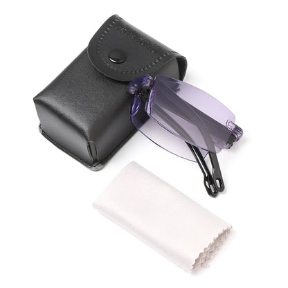 Folding Reading Glasses UnisexTelescopic Legs Rotation Presbyopia Eyeglasses Includes Glasses Case Strength+1.0-4.0