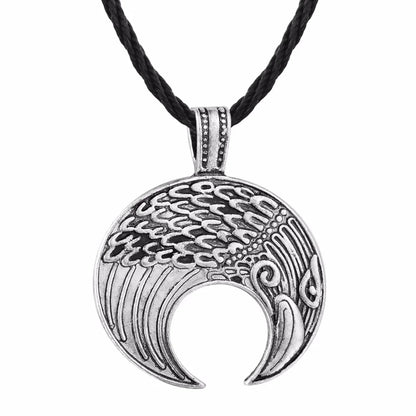 Cxwind Vintage Knife Charm Slavic Amulet Necklace for Women Men Norse Viking Bird Paw Statement Pendant Friendship Jewelry