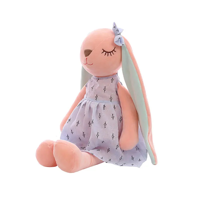 Kawaii Long Ears Bunny Plush Stuffed Toys For Baby Girl Appease Doll Baby Sleeping Toy Soft Plush Toys Stuffed Animals Baby Toys