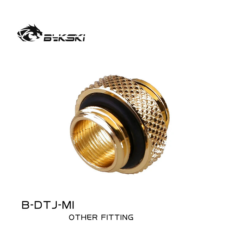 Bykski B-DTJ-MI PC water cooling fittings G1/4'  Mini Double Male dual external thread tube connection water cooler adapter