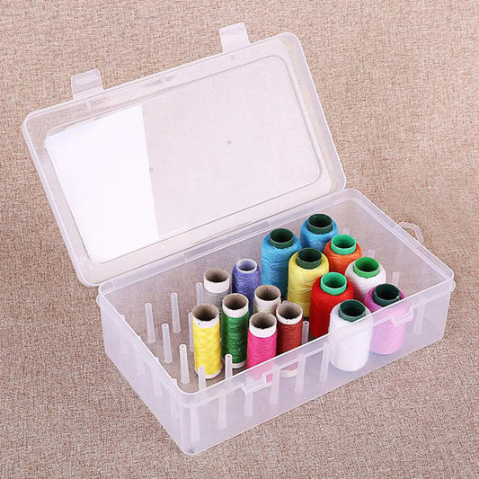 Empty Sew Crafting Embroidery Cross Stitch Threads Box Durable Professional Sewing Yarn Spools Containers Storage Case Holder