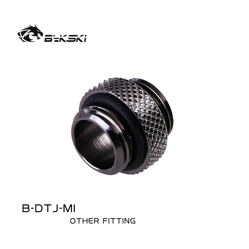 Bykski B-DTJ-MI PC water cooling fittings G1/4'  Mini Double Male dual external thread tube connection water cooler adapter