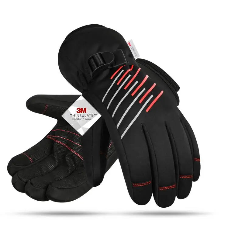 Waterproof Winter Ski Gloves 3M Thinsulate Touchscreen Thermal Outdoor Snowboard Gloves Motorcycle Bike Cycling Gloves Men Women