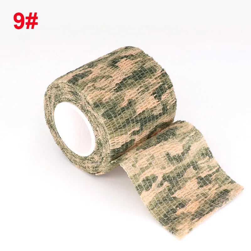 Elastic Bandage Camouflage Elastoplast Disguise Bicycle Self Adhesive Wrap Hunting Bick 4.8m Sports Protector Support