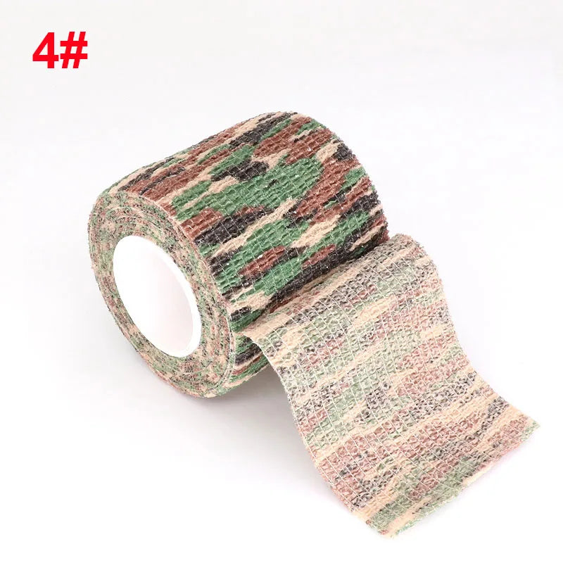 Elastic Bandage Camouflage Elastoplast Disguise Bicycle Self Adhesive Wrap Hunting Bick 4.8m Sports Protector Support