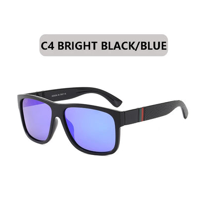 Fashion Square Polarized Sunglasses Men Vintage Plastic Male Sun Glasses Women Stylish Black Sport Shades UV400