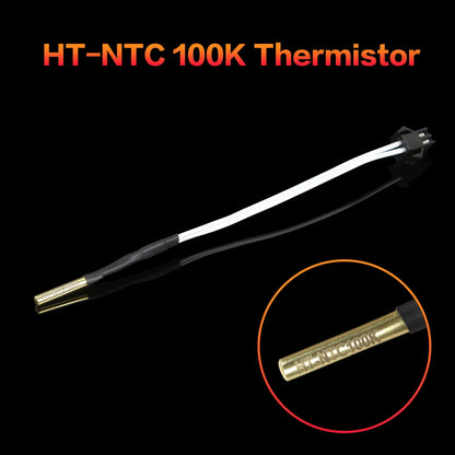 XCR 3D Printer Parts HT-NTC100K B3950 Thermistor Cartridge Sensor with SM Plug Kit High Temperature for PT100 Hotend 1M/2M Cable