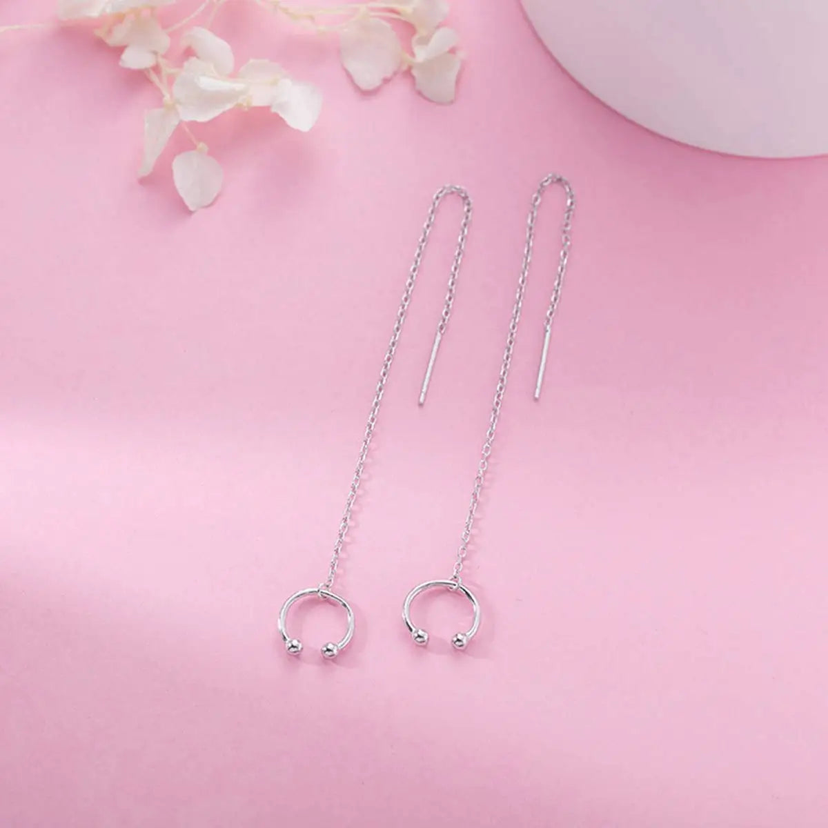 925 Sterling silver Cuff Chain Earrings Wrap Tassel Earrings for Women Crawler Earrings Simple Dainty Jewelry Gifts for Mom