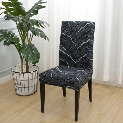 floral printed stretch chair cover for dining room office banquet chair protector elastic material armchair cover