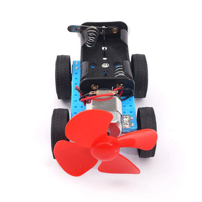 DIY Wind Power Car Assemble Science Model Materials Kits School Projects Teaching Kids Educational Toys Puzzle Equipment Toys