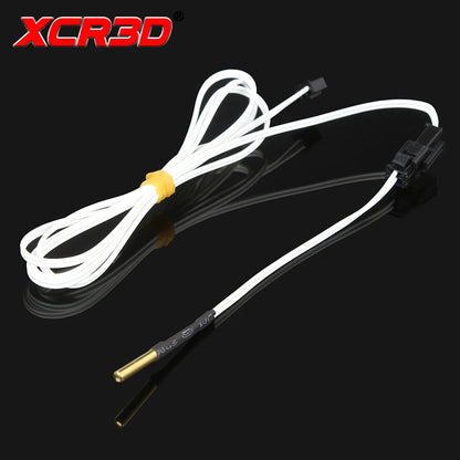 XCR 3D Printer Parts HT-NTC100K B3950 Thermistor Cartridge Sensor with SM Plug Kit High Temperature for PT100 Hotend 1M/2M Cable