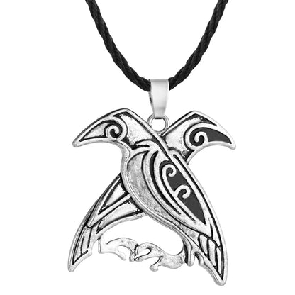 Cxwind Vintage Knife Charm Slavic Amulet Necklace for Women Men Norse Viking Bird Paw Statement Pendant Friendship Jewelry