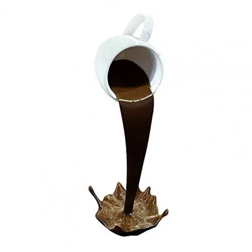 Floating Spilling Coffee Cup Sculpture Kitchen Decoration Spilling Magic Pouring Splash Creative Coffee Mug Home Decoration