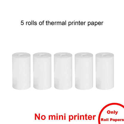 Mini Thermal Printer,Bluetooth Labler Printer,Portable Inkless Printers Compatible with Android and ios,Printable Photos,Lists