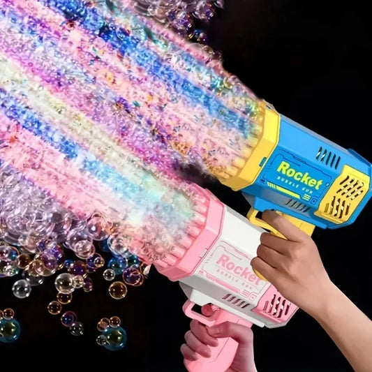 40 hole handheld light bubble gun electric children's bubble outdoor bubble machine toy without battery and bubble water