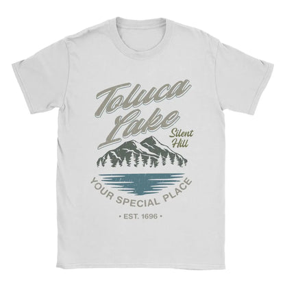 Men's Toluca Lake Silent Hill T Shirts Pure Cotton Clothing Novelty Short Sleeve O Neck Tee Shirt Summer T-Shirts