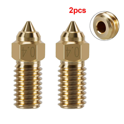 1/2/3pcs For ELEGOO Neptune 4 Nozzle Hardened/Stainless Steel/Brass 0.2,0.4,0.6,0.8mm High-Speed Nozzle For Elegoo Neptune 4 pro