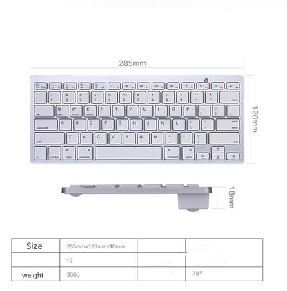 Wireless Bluetooth Keyboard Russian Spanish Korean French Arabic For Macbook Ipad Pro Moble Android Windows Phone Tablet Laptop