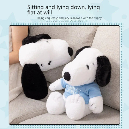 Miniso Animation Plush Snoopy Plush Toy for Children Cartoon Dog Plush Pillow Kawaii Sofa Cushion Cute Room Decoration Gift