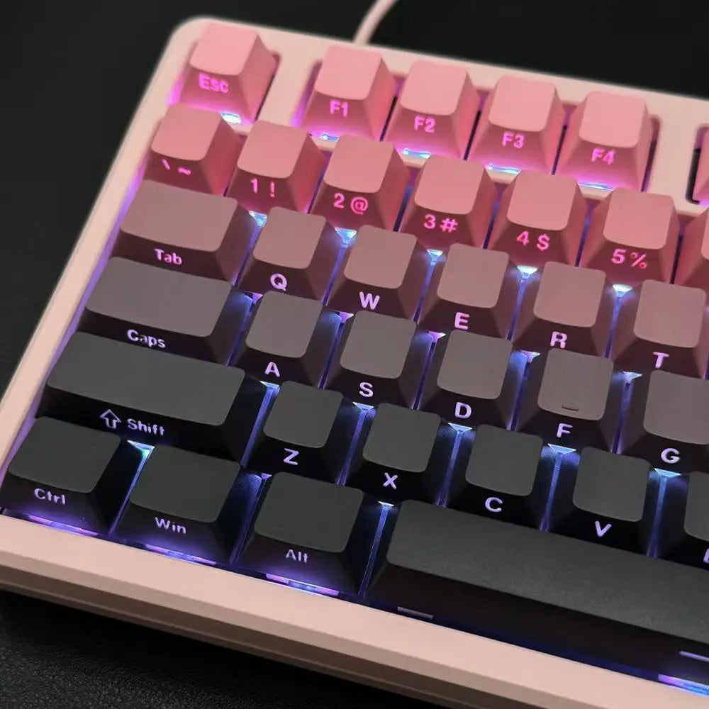 133 keys Side/Front Engraved luminescence PBT Sublimated Double Shot Keycaps OEM Profile for MX Switches Gaming Keyboards DIY