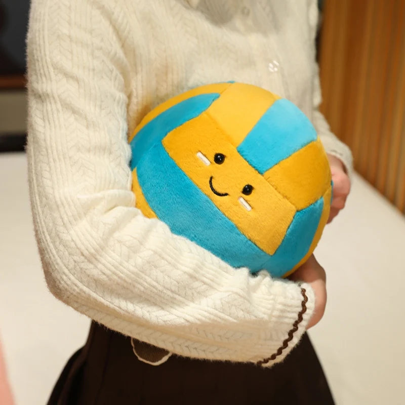 Realistic Lovely Volleyball Ball Plush Toy With Legs Soft Game Props For Kids Funny Decoration For Room/Sofa/Car/Party