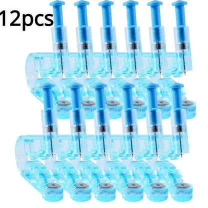 Blue Ear Piercing Gun Kit Asepsis Disposable Healthy Safety Nose Earring Piercer Tool Set Sterile Machine Kit Studs Body Jewelry