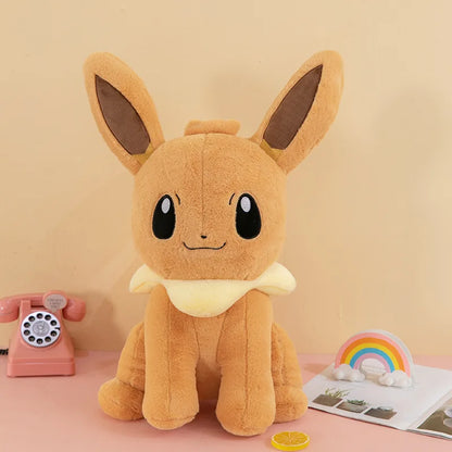 Pokemon Eevee Soft Hug Series Stuffed Plush Doll Toy Vaporeon Eeveelution Flareon Jolteon Pet Elves Gift