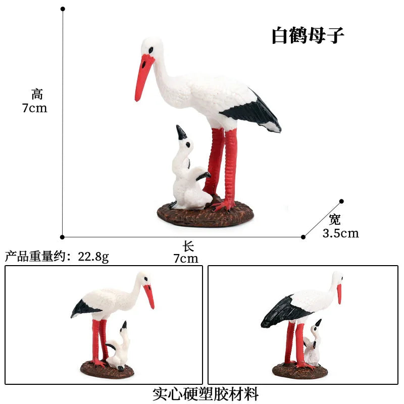 Simulation Of Wild Animals Birds Birds Storks And Cranes Toy Ornaments