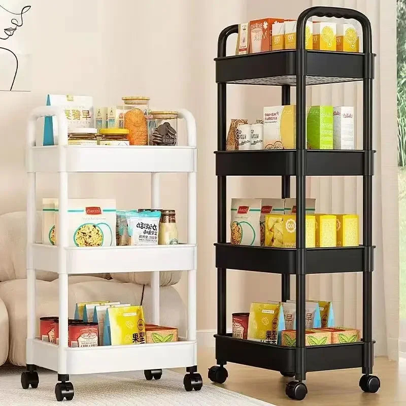 Trolley Rack Kitchen Floor Bedroom Multi-Layer Baby Snacks Mobile Bathroom Bathroom Storage Storage Rack