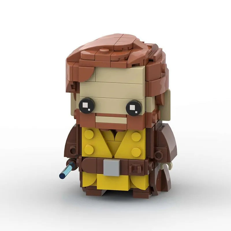 GSBAN Space Wars Brickheadz Figures Wangs Rey Vaders Offeed Luke Greedoed MOC Bricks Building Blocks Kits Toys for Children Gift