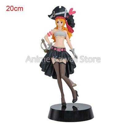 20cm Anime Figure One Piece DXF Nami PVC Action Figures Cartoon Collection Model Toy Children Kids Halloween Gift