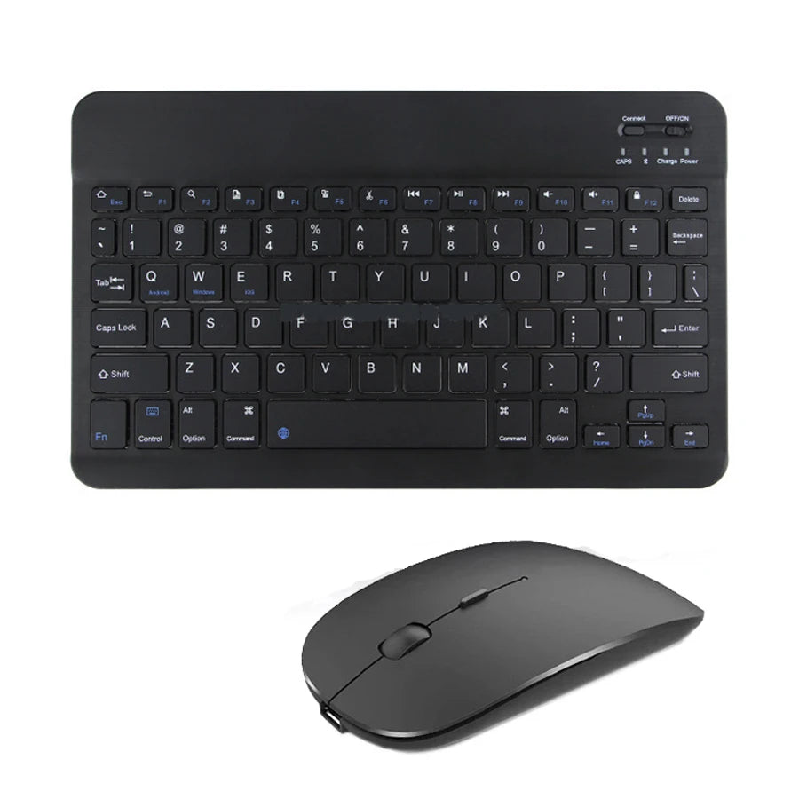 Wireless Keyboard Spanish French Azerty Russian With N And Mouse Mini Bluetooth Gamer For iPad Mac Tablet PC Phone Cell Laptop