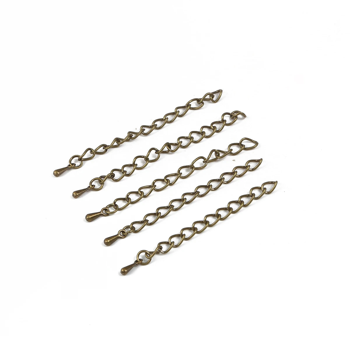 10Pcs/Lot 55mm Metal Iron Extended Extension Tail Chain Connector For DIY Jewelry Making Ends Bracelet Necklace Accessories