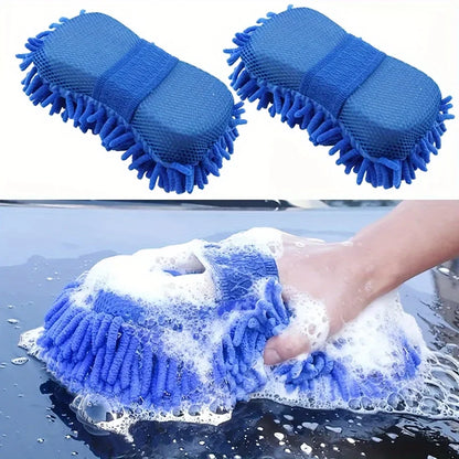 1Pcs Microfiber Car Washer Sponge Cleaning Car Care Detailing Brushes Washing Towel Auto Gloves Styling Accessories 1Pcs Microfi