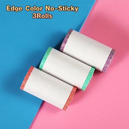 9 Rolls Thermal Printer Paper Adhesive 57X30mm Mini Printing Paper Rolls Printable Stickers For P1 Printer PeriPage A6 Printer