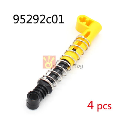 MOC Bricks Technology 76537 Shock Absorber 6.5L 9.5L Hard Soft Spring Building Blocks Compatible with Car Wheel Mechanical Toys