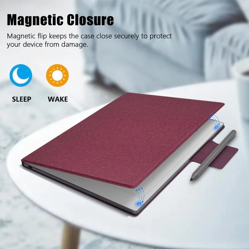 Slim Flip Book Cover for Funda Remarkable Paper Pro (2024) 11.8" eBook Magnetic Adsorption Case Smart Wake/Sleep