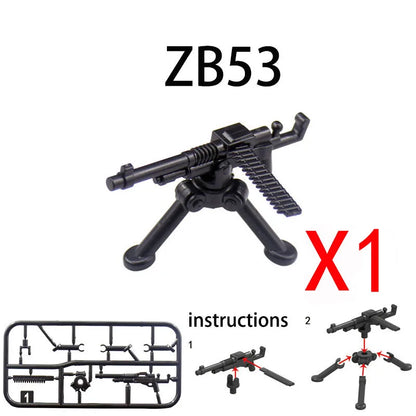 WW2 Military Building Blocks Solider Figures Gifts Weapons Machine Guns Equipments Accessories RPG MK19 Gatling NSV Mortar MOC