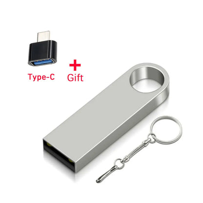 High Speed Pendrive 128GB 256GB 515GB Memory Stick Metal Usb Flash Drive 1TB 2TB Pen Drive 4GB 8GB 16GB 32GB 64GB Usb Stick