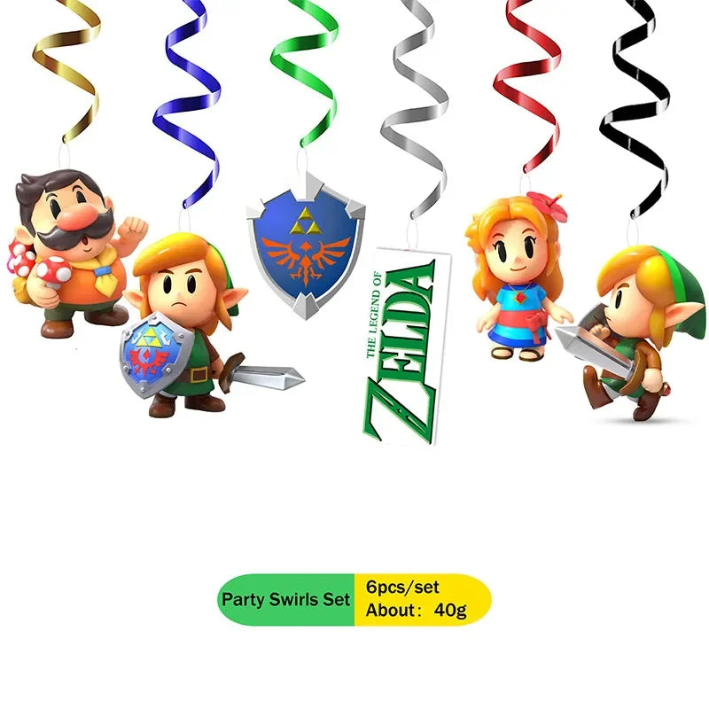 Game ZELDA Party Decoration Disposable Tableware Birthday Party Decorations Kids Boy Theme Supplies for Baby Shower Gift Toys